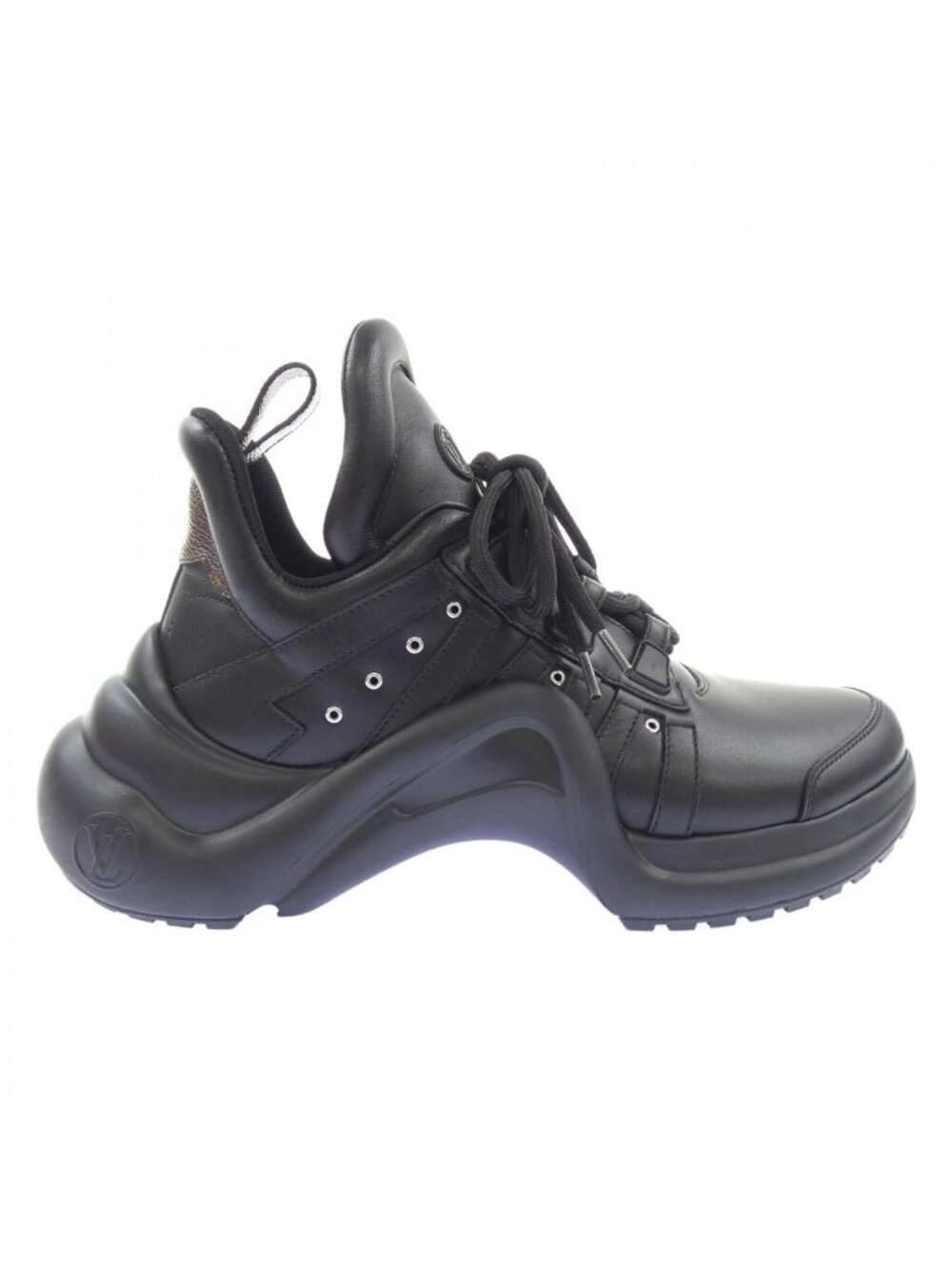 Louis Vuitton Silver Eyelet Archlight Line Sneakers